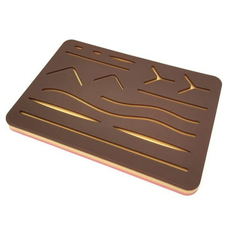

Multi-Wound Imitation Black Skin Suture Module Suture Practice Pads 3 Layer with 14 Wound for Practice and Nurses