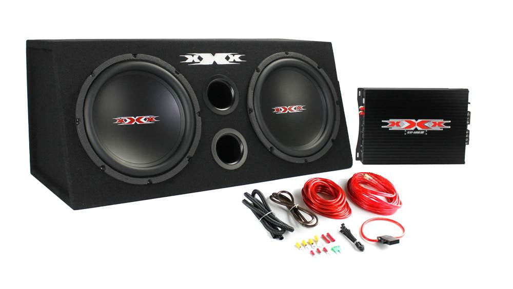 XXX XBX1200B 12" 1200W Car Subwoofers Subs/Amplifier/Amp Kit/Sub Box