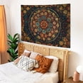 thumbnail image 3 of Gojian Boho Floral Mandala Tapestry Wall Hanging Pink Bohemian Flower Medallion Tapestry Aesthetic Watercolor Hippie Indian Small Tapestries for Bedroom Living Room Dorm Decor, 3 of 6