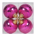 thumbnail image 1 of Vickerman M151409 4 in. Cerise Shiny-Matte Mirror Ball - Box of 4, 1 of 1