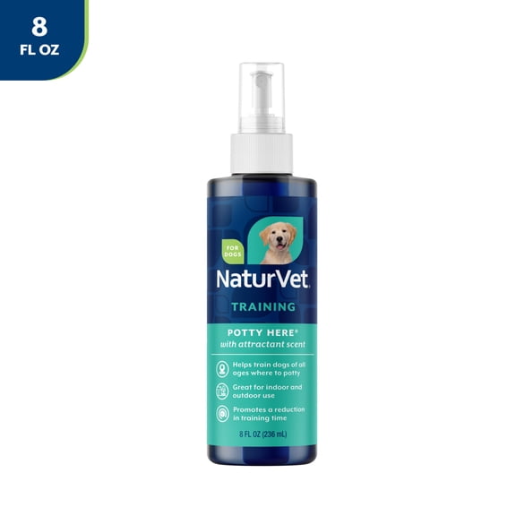 NaturVet Potty Here Training Spray for Dogs, 8 fl oz