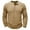 Khaki, variant on VJATTWR Men's Athletic Running Shirt Long Sleeve Sun Loose Fitting Hiking Fishing Round Neck T-Shirts for Men Xl