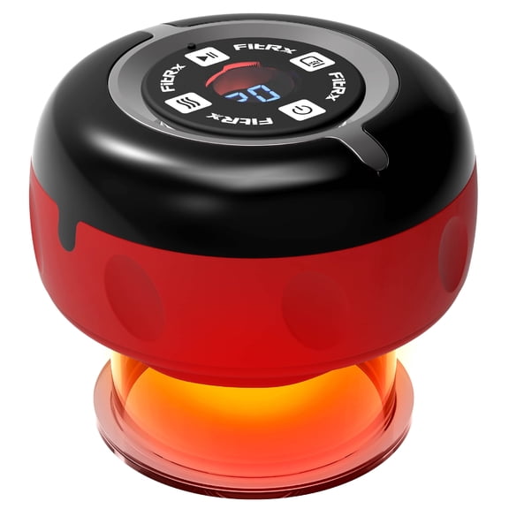 FitRx Cupping Massager, 4-in-1 Cupping Therapy with Multiple Heat and Suction Levels
