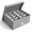 Grey, variant on Beige Linen Photo Storage Box With 24 Adjustable Dividers