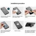 thumbnail image 4 of Magnetic Phone Holder 2 Pack Car Phone Mount with Super Sticky Pad and Strong Magnet, 360° Rotation Universal Car Dashboard Phone Holder Car Mount Cell Phone Cradle for All Smartphones Silver, 4 of 5