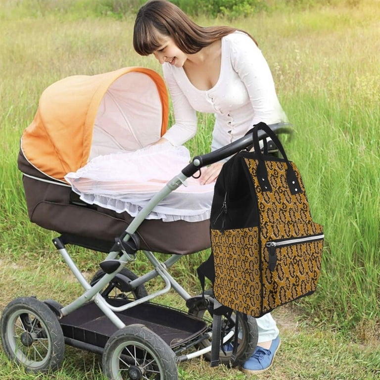 Zufioo Snake Skin Print Large capacity mommy bag, diaper bag  display picture 2