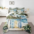 thumbnail image 1 of Erosebridal Ocean Surfing Bedding King Comforter Set,Hawaii Beach Bedding Sets King with Comforter,Summer Holiday Decor,Reversible,Lightweight,3 Pieces, 1 of 7