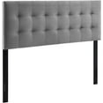 thumbnail image 3 of Lily Biscuit Tufted Full Performance Velvet Headboard, Gray, 3 of 7