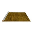 thumbnail image 2 of Ahgly Company Machine Washable Indoor Rectangle Oriental Yellow Modern Area Rugs, 2' x 5', 2 of 4