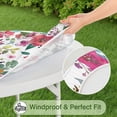 thumbnail image 5 of Vintage Small Floral Round Table Cover Elastic Edge Waterproof Tablecloth with Retro Floral Print, 5 of 5