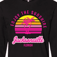 thumbnail image 4 of Inktastic Summer Enjoy the Sunshine Jacksonville Florida in Pink Long Sleeve T-Shirt, 4 of 5