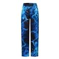 thumbnail image 3 of Pantalones de pijama largos de poliéster para hombre, informales, con estampado a cuadros, holgados y deportivos., 3 of 4