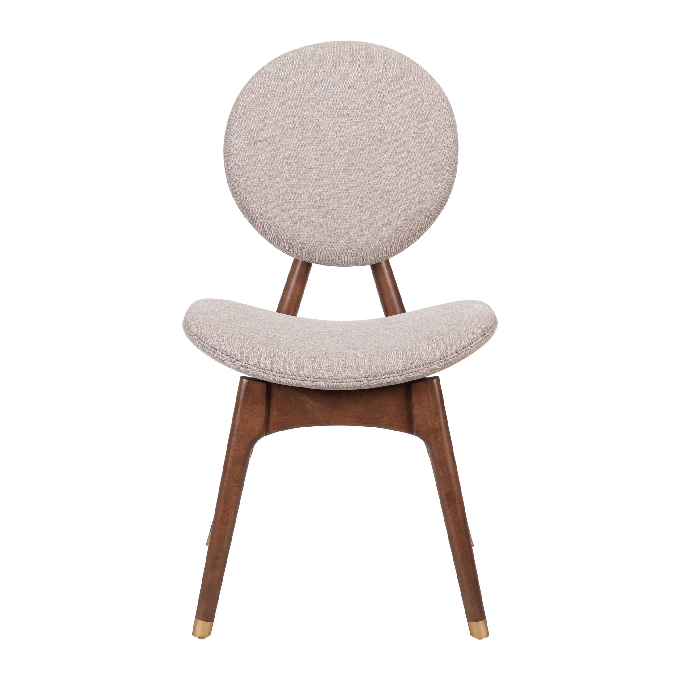 Christopher Knight Home Upholstered Dining Chairs, Solid Wood Frame with Curved Back, Gray+Brown, Set of 6