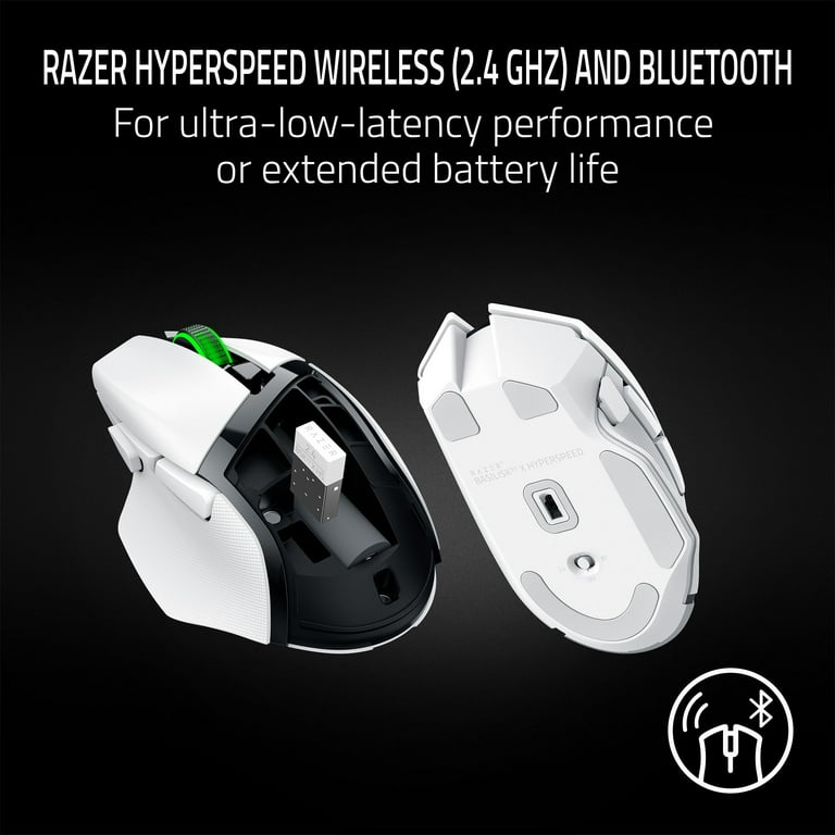 Razer Basilisk V3 X Hyperspeed RBG Optical Bluetooth Gaming Mice, White Razer Basilisk V3 X Hyperspeed RBG Optical Bluetooth Gaming Mice, White