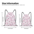 thumbnail image 2 of Fotbe Rose Flowers Bolsa Mochila con Cordón Estampada, Bolsa de Gimnasio Deportiva, Bolsa Cinch, Bolsa con Cordón para Hombres y Mujeres-Small, 2 of 6