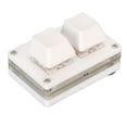 thumbnail image 2 of Teclado mecánico mini de 2 teclas para juegos, personalizado, con eje rojo y LED RGB para juegos, oficina y multimedia., 2 of 14