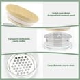 thumbnail image 3 of Sekonow 4 Pack Acrylic Nail Brush Cleaner Dappen Dish with Lid, Mesh Layered Nail Art Brush Monomer Liquid Wash Cup Glass Removal Jar for Sequins Glitter Powder, 1.5in High, 3 of 7