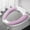 Purple, variant on FeiFu Adhesive Toilet Seat Cover Self-adhesive Design No Installation Tools Needed Soft Removable Reusable Easy to Clean for Home Bathroom Use