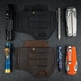 thumbnail image 3 of VIPERADE PJ13 Leather Multitool Sheath for Belt, Leather EDC Belt Organizer for Multitools, Flashlight, Pen, Leather Sheath for Belt, Multitool and Flashlight Holster, 3 of 6