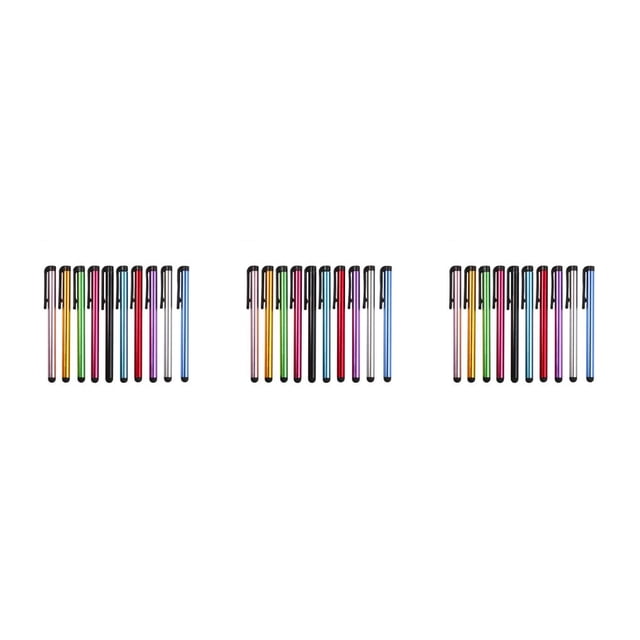 Bearachild 10 Pieces Touch Screen Pen Mobile Phone Tablet Pencil Accessories Portable Notebook Pocket Drawing Clip Book Capacitive 3piezas