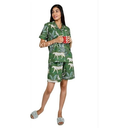

KLAVATE Summer Pajama Sets For Women Sleepwear Cotton Pj Set 2 Piece