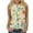 Yellow, variant on ZQUUVOU Tank Top For Women Summer Casual Printed Crew Neck Tops (Blue,L)