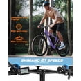 thumbnail image 4 of Racer Step-Over Mountain eBike for Adults, 48V10.4Ah 500W Removable Battery Lightweight Electric Bike, Max 28MPH Brushless Motor, 27.5" Tire E-MTB, with Fender & Rear Rack Purple E Bicycle, 4 of 4