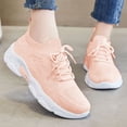 thumbnail image 5 of XIMIN Unisex Mesh Athletic Sneakers - Lightweight Breathable Tennis Shoes for Workouts Errands Urban Walking Travel and Casual Daily Wear (Light Pink, 6.5), 5 of 5