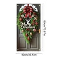 thumbnail image 3 of Christmas Door Cover, 35"x71" Xmas Hanging Banner Holiday Backdrop, Merry Christmas Background for Home Holiday Decor, H, 3 of 6