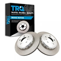 TRQ Rear Brake Rotors Set Vented Fits Select 2011-2016 BMW 528i 2012-2016 528i xDrive 2014-2016 535d 535d xDrive 535i 535i xDrive ActiveHybrid 5