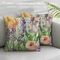 thumbnail image 3 of Qinduosi Spring Pillow Cover Flowers Decoration Holiday Farmhouse Pillow Case Decor for Home Sofa Couch White, 3 of 5
