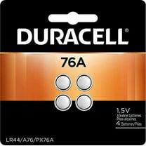 Duracell 76A LR44 Duralock 1.5V Button Cell Battery, 8 Pack