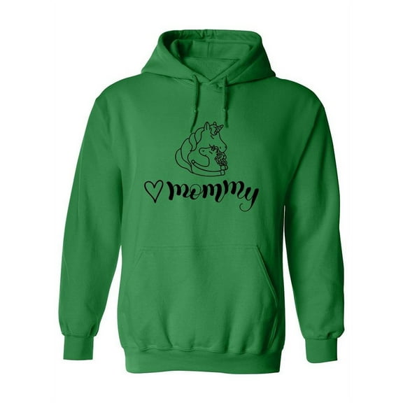 Mommy Unicorn Hoodie Women -Image by Shutterstock, Female x-Large