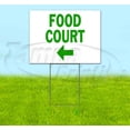 thumbnail image 1 of Food Court 2 Left (18" x 24") Yard Sign, Includes Metal Step Stake, 1 of 6