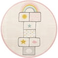 thumbnail image 3 of Unique Loom Whimsy Kids Collection Area Rug - Hopscotch (7' 10" Round Ivory/Light Blue) Perfect For Kids Bed Room/Nursery Room/Living Room/Class Room/Play Room, 3 of 6
