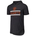 thumbnail image 2 of Men's Majestic Threads Black San Francisco Giants Tri-Blend Hoodie T-Shirt, 2 of 3