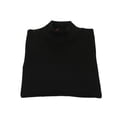 thumbnail image 2 of Men's Sweater Knit By Bassiri Mock Neck Cotton Tencel Soft 630 EZRA Black, 2 of 10