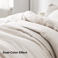 thumbnail image 3 of All Seasons Full Size Comforter Set, 3 Pieces(1 Comforter and 2 Pillow Shams ) Beige - Full, 3 of 5