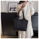 thumbnail image 2 of Nvzi Bolsa de lona de esponja para compras de verano, bolsos de hombro, color negro, 2 of 5