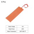 thumbnail image 3 of Unique Bargains Silicone Heating Pad, 12V 20W Heater Film Flexible Heating Plate 150mmx50mm Heater Mat, Pack of 6, 3 of 4