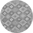 thumbnail image 1 of Ahgly Company Indoor Round Southwestern Gray Country Area Rugs, 6' Round, 1 of 1
