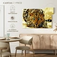 thumbnail image 5 of Elephant Stock Blue Eyed Jaguar Wall Art - Horizontal Canvas Wall Art - Living Room Wall Decor - Animal Canvas - Black And Brown Decor - 36" x 24", 5 of 8