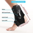 thumbnail image 3 of XL Tobillera para mujeres y hombres, soporte de tobillo activo ajustable con férulas fijas en ambos lados para evitar esguinces de tobillo, adecuado para pies izquierdo y derecho, 3 of 5