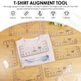 thumbnail image 3 of Plastic Tshirt Ruler Guide Enduring T Shirt Alignment Ruler Lightweight Shirt Alignment Tool for V Neck Front and Back Measurement, 3 of 11