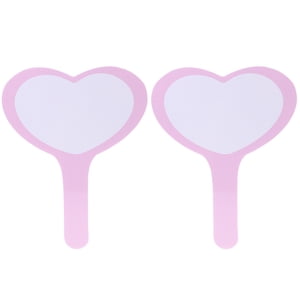 2Pcs Handheld Whiteboard Heart White Board Dry Effase White Board Hand Held Writing Board pour le bureau