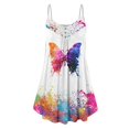 thumbnail image 5 of Elegantes vestidos de mujer Verano Impresión Casual Con cuello en V Sin mangas Mini vestido de vacaciones OAVQHLG3B Store lin121212, 5 of 5