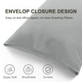 thumbnail image 5 of PiccoCasa Microfiber Pillowcases Set of 2 Pillowcases Queen Grey 20"x30", 5 of 7