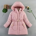thumbnail image 4 of Liyamei Stylish Long Waist Flattering Winter Coat For Girls With Warm Filling And Detachable Hood Girls Waterproof Winter Jacket Size 9-10 Years, 4 of 4