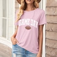 thumbnail image 1 of Karight Football Shirts for Women Game Day T Shirts Football Outfits Funny Graphic Tee Casual Short Sleeve Tee Shirts, 1 of 4