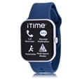 thumbnail image 5 of iTime Adult Unisex Smart Watch with Silicone Strap Set in Navy and White (ITE30001BU), 5 of 10